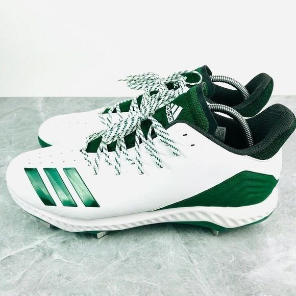 Adidas Icon Bounce Mens Size 14 Metal‎ Baseball Cleats White Green cleats CG5252 main image 10